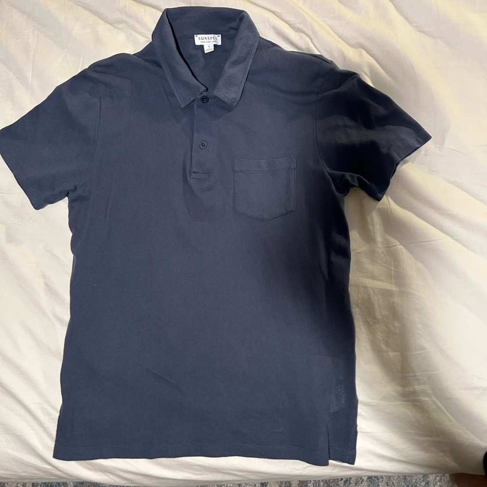Sunspel Navy Blue Men's Shirt